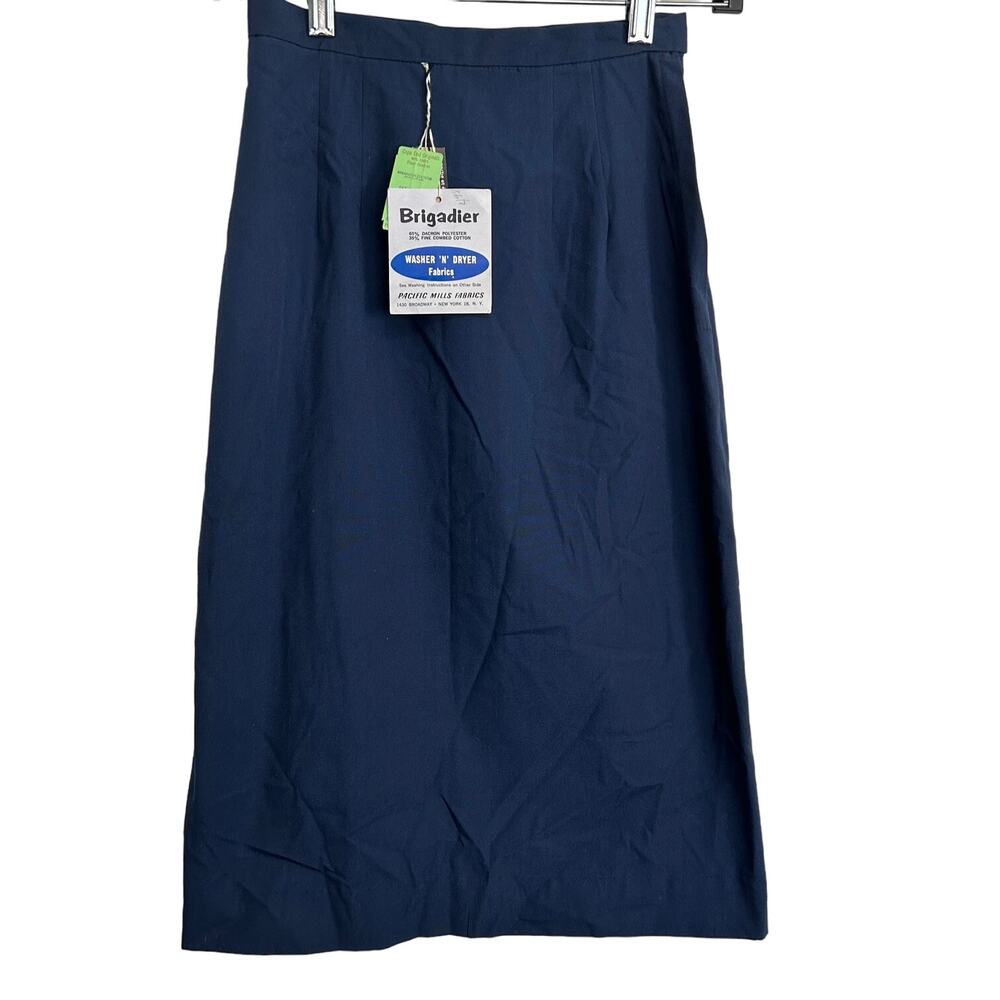Vintage Cape Cod‎ Originals Blue Polyester Cotton Skirt Women's Size 10 NOSWT